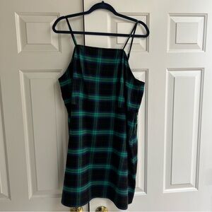 B.P. Plaid Square Neck Dress